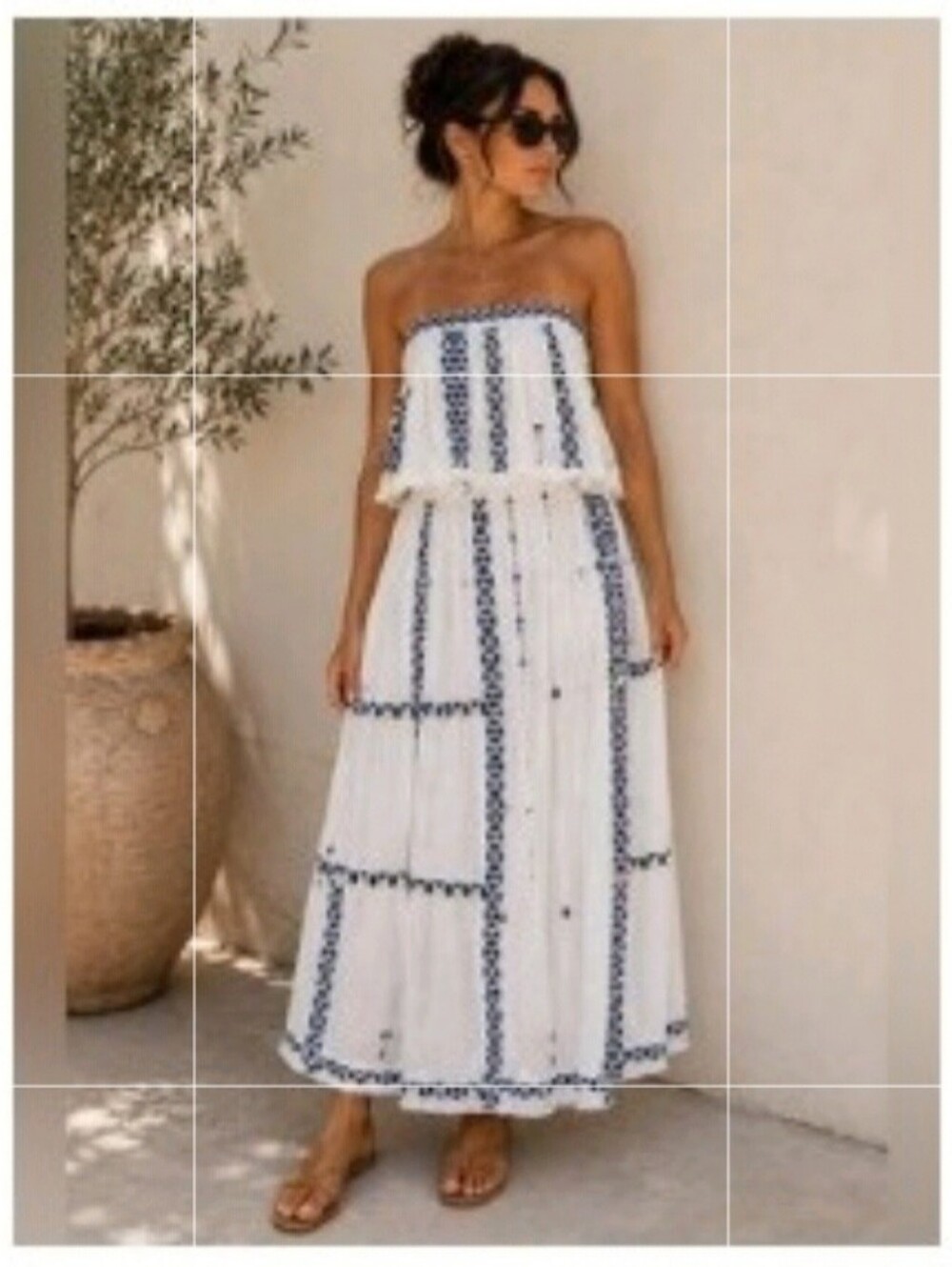 Free People Strapless Midi Dress Size S